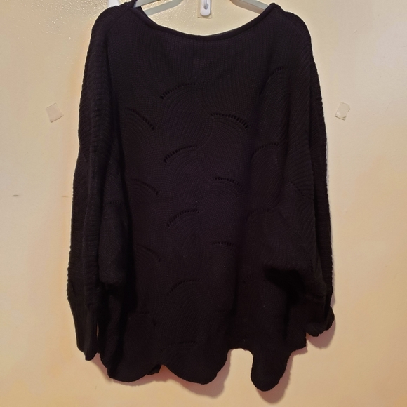 Black 2x sweater warm and cozy office casual GUC - Picture 1 of 6